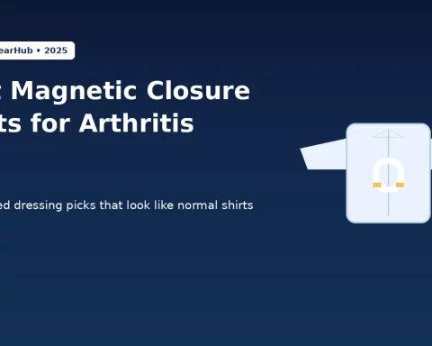 Magnetic closure shirts for arthritis, one handed dressing guide, 2025