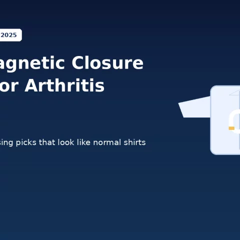 Magnetic closure shirts for arthritis, one handed dressing guide, 2025